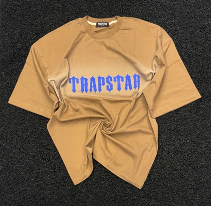 تیشرت اورسایز TRAPSTAR موکا کرمی تولید ایران - کیفیت پریمیوم