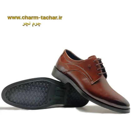 کفش رسمی بندی مردانه چرم طبیعیsi190