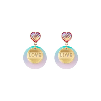 گوشواره دخترانه مدل LOVE