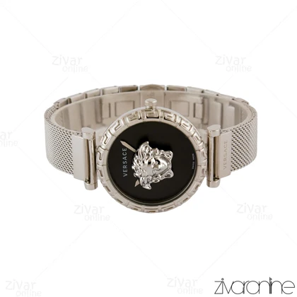 ساعت ورساچه پالازو زنانه سیلور صفحه مشکی 105253