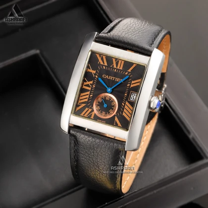 ساعت کارتیه بند چرمی Cartier Tank SK20