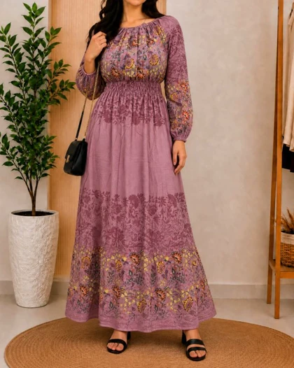 پیراهن ساحلی زنانه حاشیه‌دار 7627