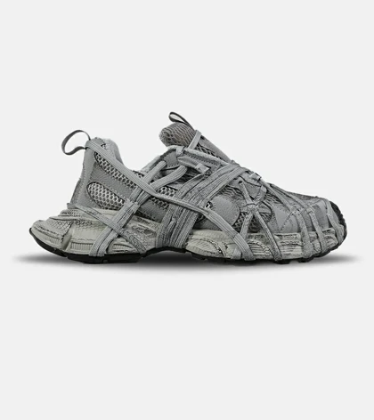 کفش کتانی مردانه و زنانه طوسی کرم BALENCIAGA 3Xl Exteme Laces مدل 7823