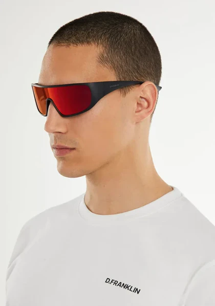 عینک آفتابی دی فرانکلین مدل D.franklin Nell Matt Black / Red Revo