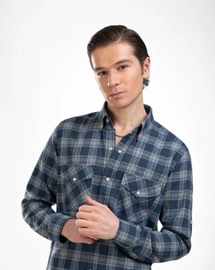 پیراهن مردانه پشمی کد 1840