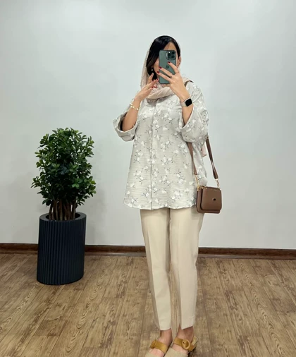 تونیک مانتویی لینن گلسا 2
