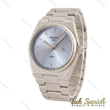 ساعت تیسوت PRX مردانه سیلور صفحه آبی یخی Tissot-5470-G