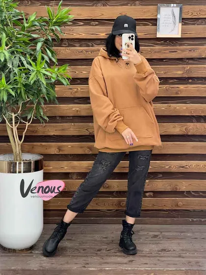 هودی کلاهدار ساده