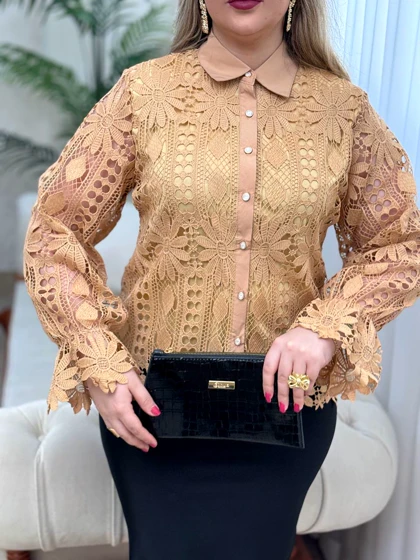 شومیز دانتل رونیکا 3021
