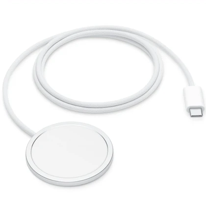 شارژر بی سیم اورجینال اپل Apple MagSafe مدل A2580 توان 25 وات طول کابل 1 متر