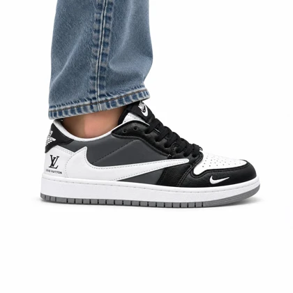 کفش و کتانی زنانه و دخترانه مدل نایک ترویس NIKE TRAVIS رنگ مشکی طوسی کد 30279