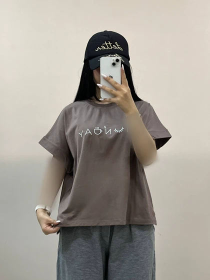 کراپ تیشرت نخ پنبه 681ملان