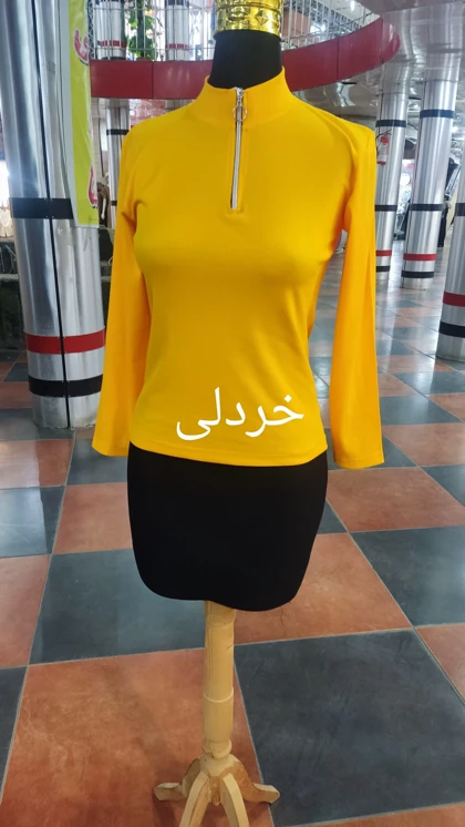 بلوز نیم زیپ کبریتی