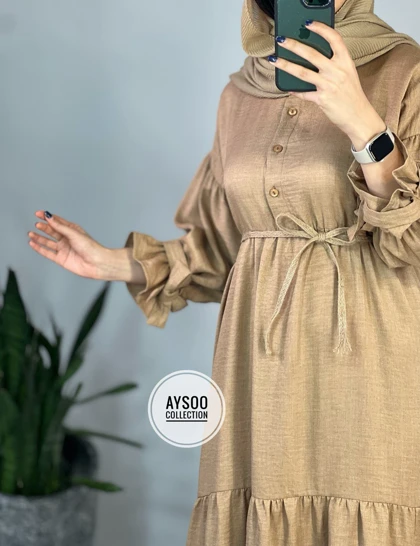 پیراهن مانتویی آرام