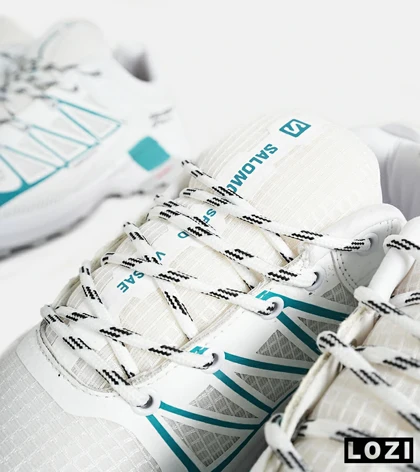 کفش کتانی مردانه و زنانه سفید آبی Salomon Lab V.03 مدل 7214