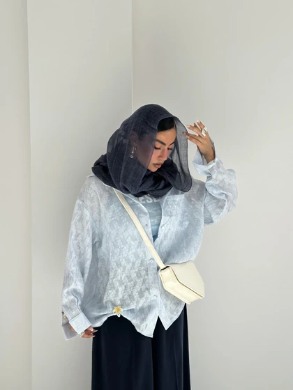 شومیز تک جیب کرکره ای