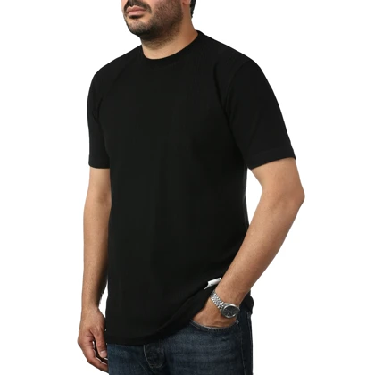 تیشرت آستین کوتاه ژاکارد مردانه سیزر مدل 15511751