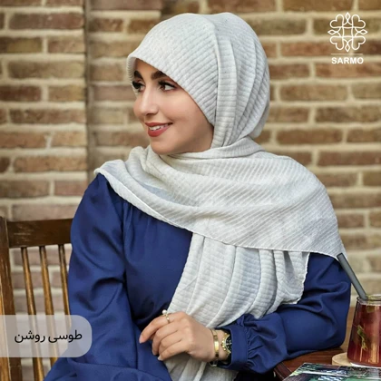 روسری نخ پلیسه اکلیل
