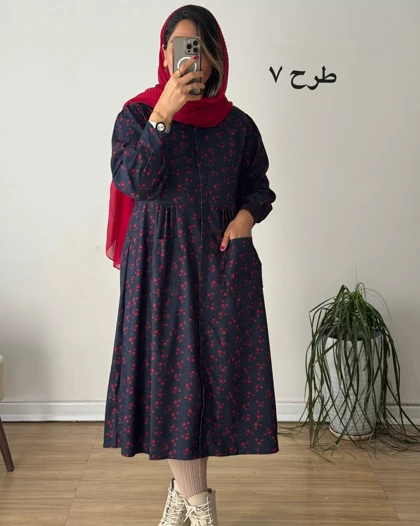 پیراه مخمل کبریتی سارگل