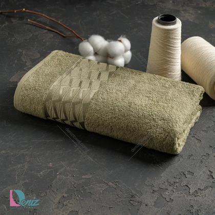 حوله حمامی طرح آرام رنگ سدری