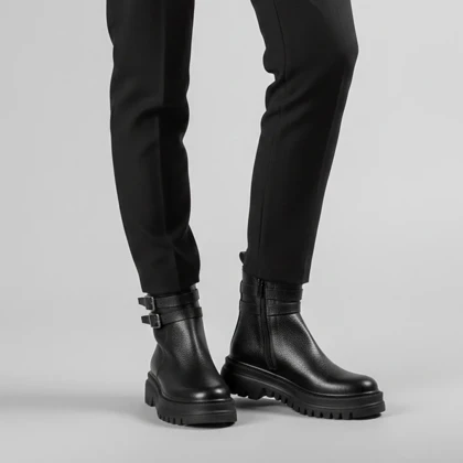 بوت چرم دو سگک زنانه 403 ec