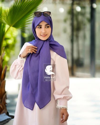 روسری تسلا بنفش