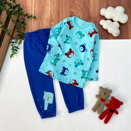 بلوز شلوار نوزادی طرح تدی