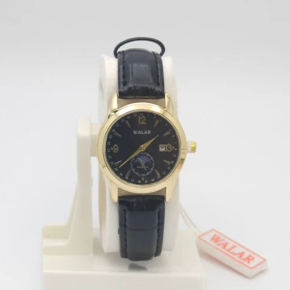 ساعت مچی زنانه والار Walar با موتور کوارتز و بند چرم