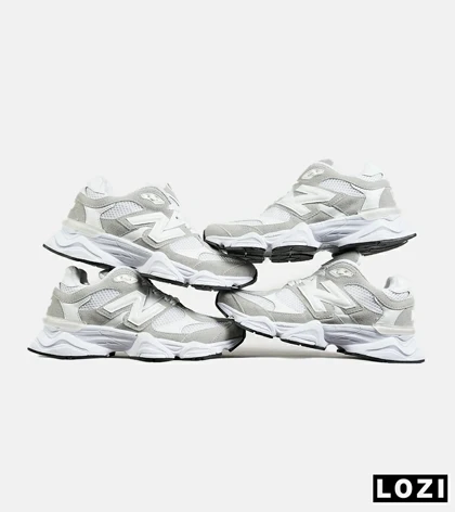 کفش کتانی مردانه و زنانه سفید طوسی NEW BALANCE 9060