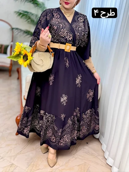 پیراهن فلور سیما 3178