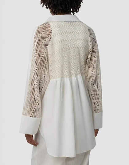 شومیزی پشت مکرومه