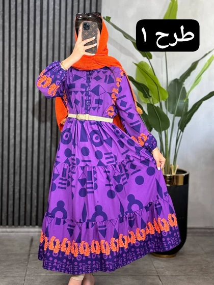 پیراهن فلور طرح ترک کد 1884