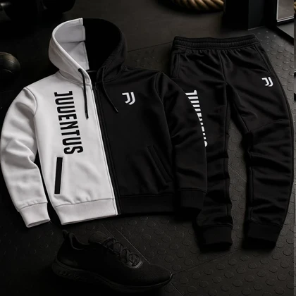 ست سویشرت شلوار یوونتوس مردانه مدل TOPAN ویژه