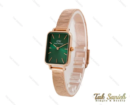 ساعت زنانه دنیل ولینگتون مستطیلی صفحه سبز Daniel-5058-L