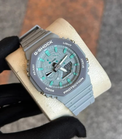 ساعت جی شاک 2100 طوسی صفحه آبی