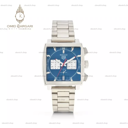 ساعت مچی تگ هویر موناکو بند سیلور صفحه آبی Tag Heuer Monaco