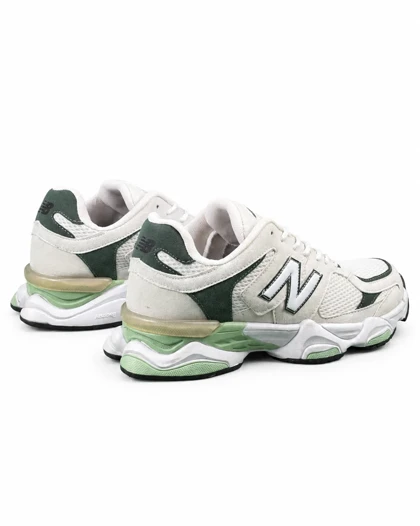 کفش کتانی بزرگ پا مدل نیوبالانس 9060 سفید سبز New Balance 9060