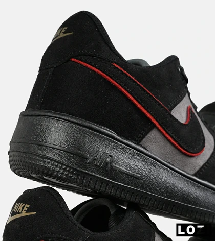 کفش مردانه و زنانه مشکی طوسی قرمز NIKE AIR FORCE مدل 7443