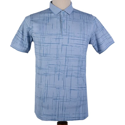 تیشرت یقه دار راه راه مردانه