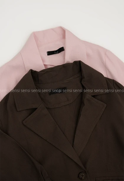 کت تک دکمه رنگی کد1005466