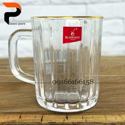 لیوان نیزه ای 136 لب طلایی بلینکمکس