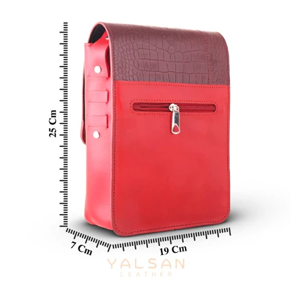 کیف دوشی چرم یلسان مدل ماهان کد 010-PRM