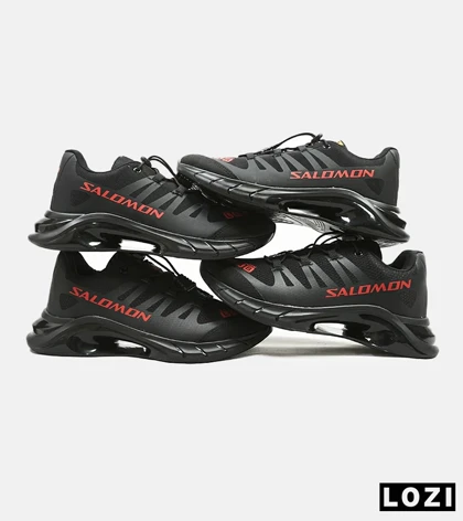 کفش کتانی مردانه و زنانه مشکی قرمز سالومون Salomon LAB