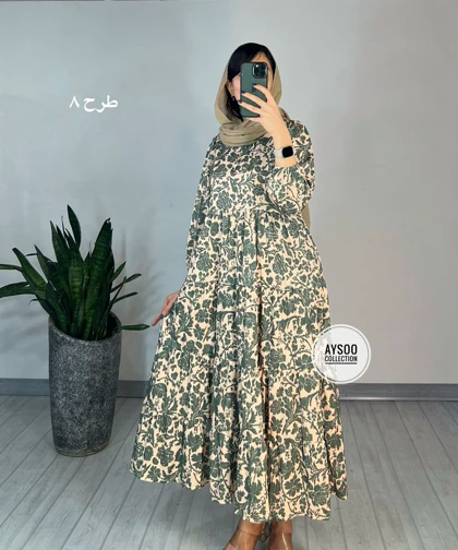 پیراهن طرحدار مزونی 61