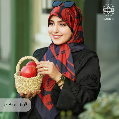 روسری ابریشم توییل گلباران