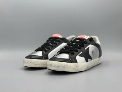 کتانی گلدن گوس ال تی دی چرم نقره مشکی کرم/Golden Goose Limited Edition