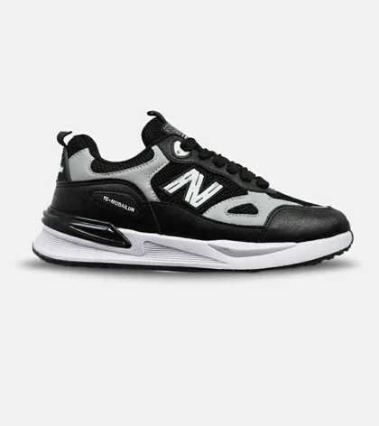 کفش کتانی مردانه مشکی طوسی NEW BALANCE yg niubailun