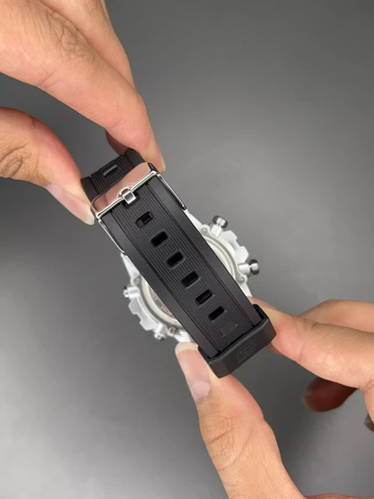 ساعت مچی کاسیو ادیفایس بند رابر مشکی صفحه مشکی Casio Edifice