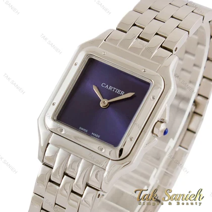 ساعت کارتیر زنانه سیلور صفحه سرمه ای Cartier-4368-L