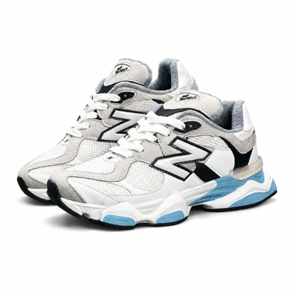 کفش کتانی مردانه مدل نیوبالانس 9060 سفید لژ آبی New Balance 9060